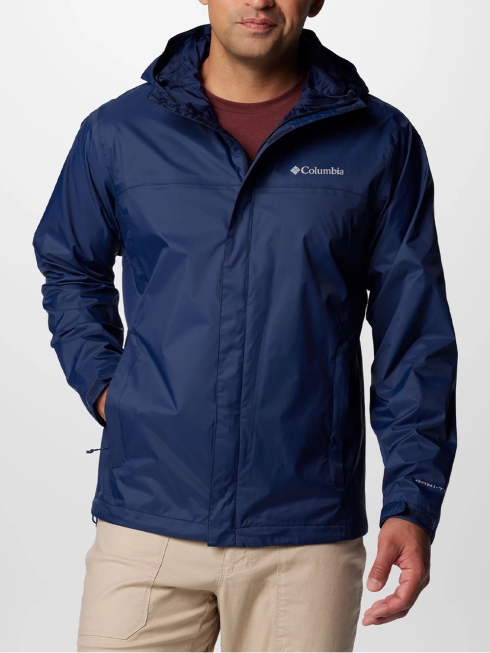 COLUMBIA Men's Watertight II Jacket Navy Blue Large